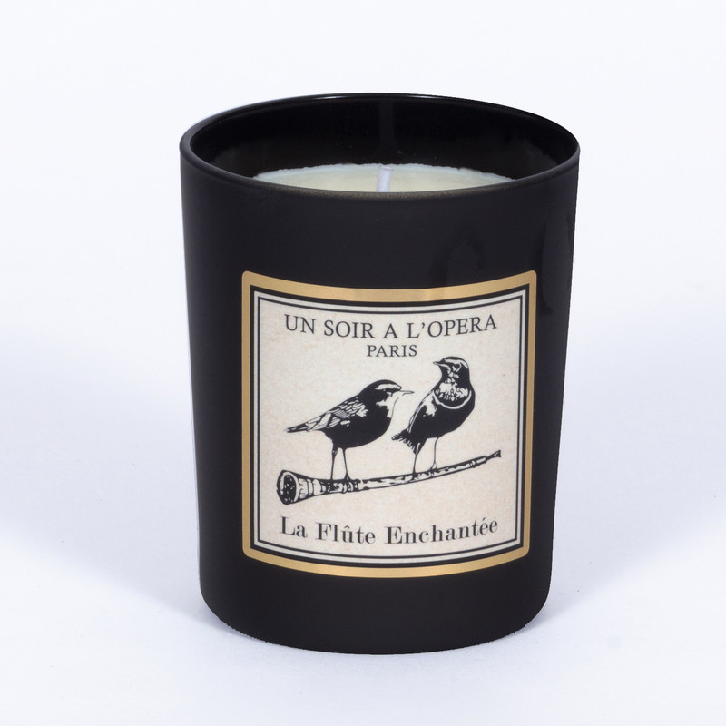 THE MAGIC FLUTE - Cedar wood and Rose candle