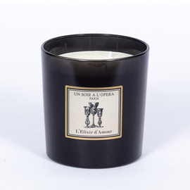 ELIXIR OF LOVE - Luxury scented candle 550g - Infusion of spices black tea - 2 units minimum