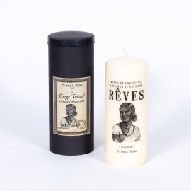 LA BAYADÈRE - Tattooed pillar candle - Ivory - 4 units minimum