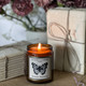 MADAMA BUTTERFLY - Sakura cherry tree and verbena - Scented candle white glass