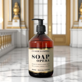 SOAP OPÉRA - Rose et eucalyptus - Gel lavant corps et mains - 490 ml
