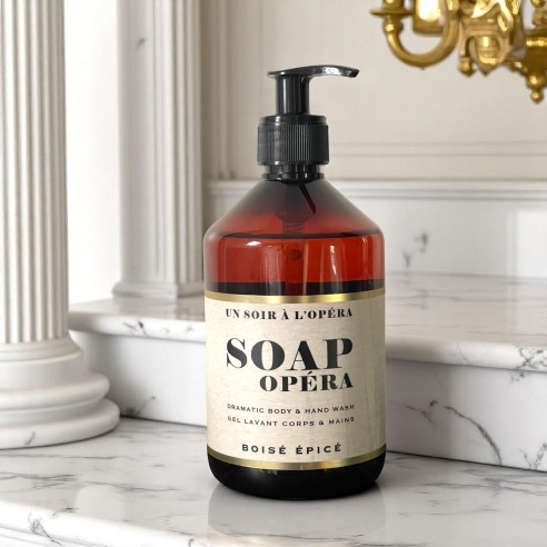 Gel lavant corps et main - Boisé épicé - Soap Opéra490 ML